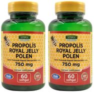 Vitapol Propolis Arı Sütü Polen 750 mg 2x60 Kapsül