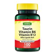 Vitapol Taurin Vitamin B6 B12 Alfa Lipoik Asit 100 Kapsül