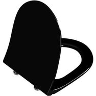 Vitra 120-070-009 Sento Siyah Duroplast Yavaş Kapanır Klozet Kapağı