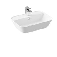 VitrA 7426B001-0001 Geo 60x43 CM Dikdörtgen Mat Beyaz Çanak Lavabo