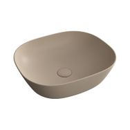 Vitra 7810B474-0016 Plural Kare 45 cm Mat Kil Beji Alçak Çanak Lavabo