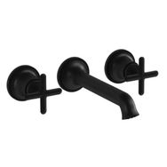 Vitra A4288436 Çift Kumandalı Mat Siyah Origin Classic Lavabo Bataryası