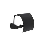 Vitra A4408636 Mat Siyah Base 800 Kapaklı Tuvalet Kağıtlığı