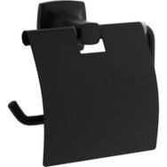 Vitra A4412336 Base 400 Kapaklı Mat Siyah Tuvalet Kağıtlığı