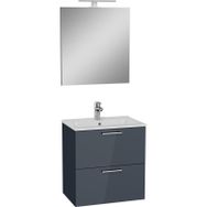 VitrA Mia 60 cm Antrasit Çekmeceli Banyo Dolabı Seti