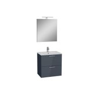 Vitra Mia 60 cm Antrasit Çekmeceli Banyo Dolabı Seti