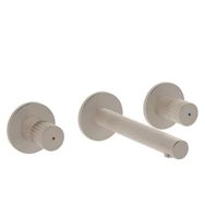 VitrA Origin A4258234 Ankastre Lavabo Bataryası 3 Rozetli Sıva Üstü Fırçalı Nikel