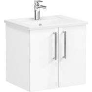 Vitra Root 66354 Parlak Beyaz 60 cm Kapaklı Lavabo Dolabı