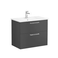 Vitra Root Flat 68286 Mat Fırtına Gri 80 cm İki Çekmeceli Lavabo Dolabı