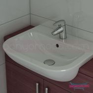 Vitra S20 55 cm Yarım Tezgah Lavabo