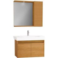 VitrA Step 85 cm Tik Beyaz MDF Banyo Dolabı Takımı