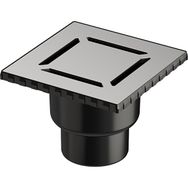 Vitra V-Flow Kare 5608279 Alttan Çıkışlı 15x15 cm DK 100 Kapak Mat Krom Duş Kanalı