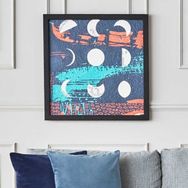 Vivense Collection Age Of Moon Ahşap Yağlı Boya Dokulu Tablo