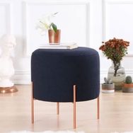 Vivense Collection Copper Yuvarlak Gece Mavisi Puf