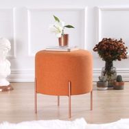 Vivense Collection Copper Yuvarlak Turuncu Puf