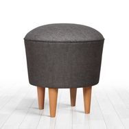 Vivense Collection Sandy Gri Ahşap Ayak Puf