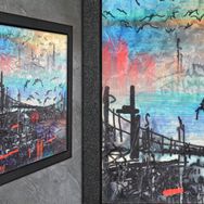 Vivense İstanbul Yağlı Boya Dokulu Ahşap Tablo