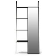 Vivense Lackboard Aynalı Metal Siyah Kitaplık