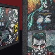 Vivense Süperler Yağlı Boya Dokulu Ahşap Tablo