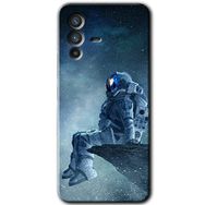 Vivo V23 5G Astronot Yalnızlığı Baskılı Uyumlu Silikon Kılıf