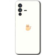 Vivo V23 5G Cat Minimalism Baskılı Uyumlu Silikon Kılıf