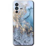Vivo V23 5G Eski Mermer Baskılı Uyumlu Silikon Kılıf