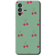 Vivo V23 5G Kiraz Berry Baskılı Uyumlu Silikon Kılıf