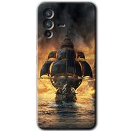 Vivo V23 5G Siyah İnci Baskılı Uyumlu Silikon Kılıf