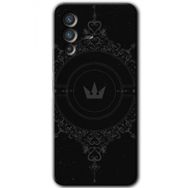Vivo V23 5G Siyah Mandala 1 Baskılı Uyumlu Silikon Kılıf