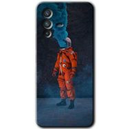 Vivo V23 5G Smoke Astronot Baskılı Uyumlu Silikon Kılıf