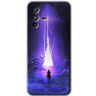 Vivo V23 5G Wanderer Silhouette Baskılı Uyumlu Silikon Kılıf