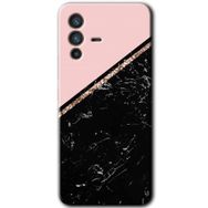 Vivo V23 5G Yarım Mermer Baskılı Uyumlu Silikon Kılıf