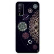 Vivo Y11S Gezegen Döngüsü Baskılı Uyumlu Silikon Kılıf