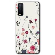 Vivo Y11S Mat Çiçek Baskılı Uyumlu Silikon Kılıf