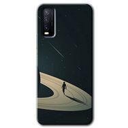 Vivo Y11S Space Planet Baskılı Uyumlu Silikon Kılıf