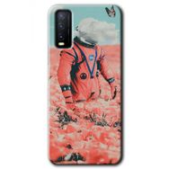 Vivo Y11S Uzay Bahçesi Baskılı Uyumlu Silikon Kılıf