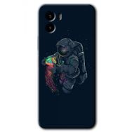 Vivo Y15S Astronot Kıyafeti Baskılı Uyumlu Silikon Kılıf