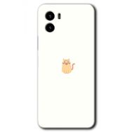 Vivo Y15S Cat Minimalism Baskılı Uyumlu Silikon Kılıf