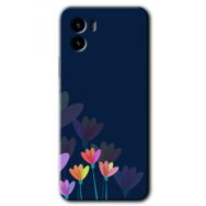 Vivo Y15S Çizim Çiçekleri Baskılı Uyumlu Silikon Kılıf