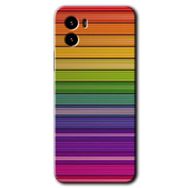 Vivo Y15S Colorful Lines Baskılı Uyumlu Silikon Kılıf