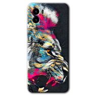 Vivo Y15S Colorfull Aslan Baskılı Uyumlu Silikon Kılıf