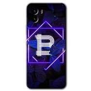 Vivo Y15S Dark Neon Yaprak B Harfi Baskılı Uyumlu Silikon Kılıf