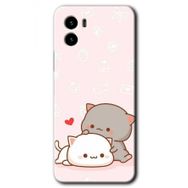 Vivo Y15S Kedi Aşkı Baskılı Uyumlu Silikon Kılıf