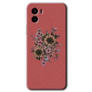 Vivo Y15S Retro Çiçek Baskılı Uyumlu Silikon Kılıf