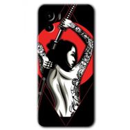 Vivo Y15S Samurai Girl Baskılı Uyumlu Silikon Kılıf