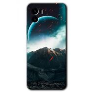 Vivo Y15S Uzay Gökyüzü Baskılı Uyumlu Silikon Kılıf