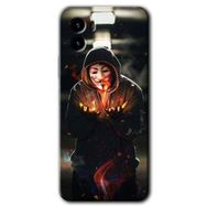 Vivo Y15S V for Fire Baskılı Uyumlu Silikon Kılıf