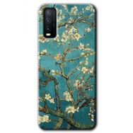 Vivo Y20 Almond Blossom Baskılı Uyumlu Silikon Kılıf
