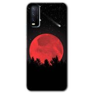 Vivo Y20 Kanlı Ay Baskılı Uyumlu Silikon Kılıf
