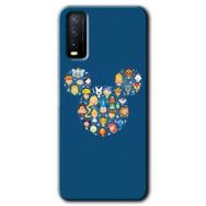 Vivo Y20 Mickey Baskılı Uyumlu Silikon Kılıf